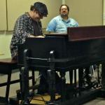 Playing a duo with 'The Man', Joey DeFrancesco playing drums! [my hands were literally shaking while I played; ha ha!] I supplied my 1970 Hammond B3 for this Master Class at Georgia State University (April 2014).